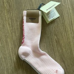 NWT two tone Burberry socks.